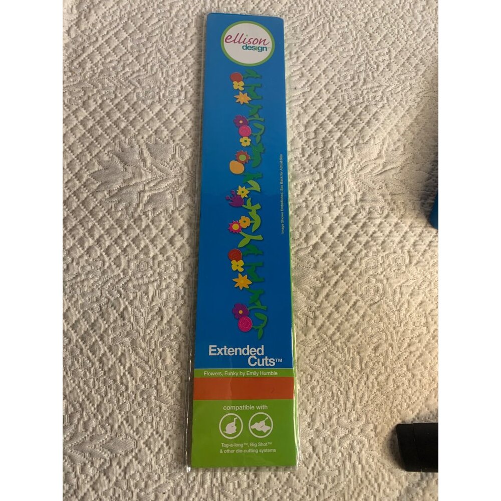 Ellison Design Flower Funky Extended Cuts Die 2.25" x 12" Compatible Big Shot - Picture 7 of 13